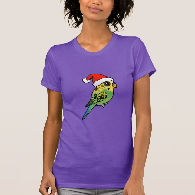 Camiseta Budgerigar Papai Noel (Frente)
