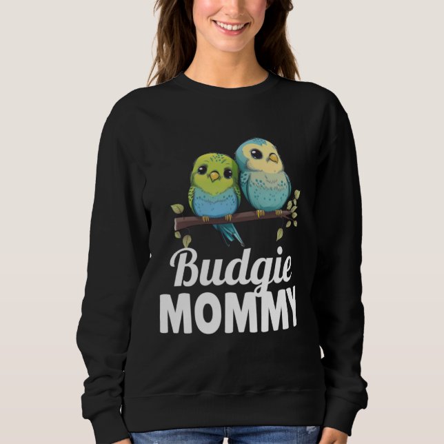 Camiseta Budget Mamãe Bugerigar Parakeet Bird 24 (Frente)