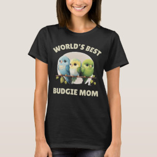 Camiseta Budget Mamãe Bugerigar Parakeet Bird 27