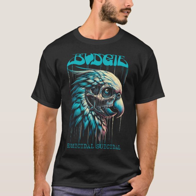 Camiseta Budgie Banda Homicida Suicida (Frente)