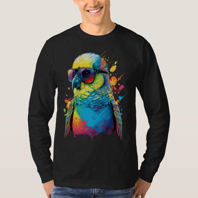 Camiseta Budgie Budgerigar Parakeet Bird  4 (Frente)