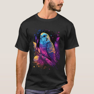 Camiseta Budgie Budgerigar Parakeet Bird Aesthetic Vaporwav