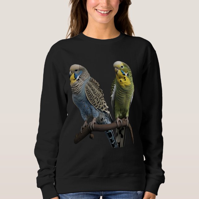 Camiseta Budgie Budgies Budgerigar Parakeet Birds Birdwatch (Frente)