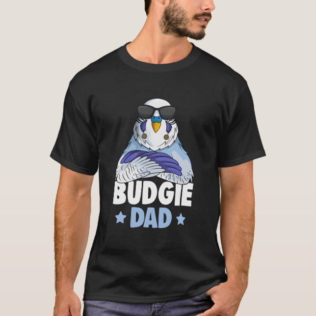 Camiseta Budgie Dad Budgerigar Parakeet (Frente)
