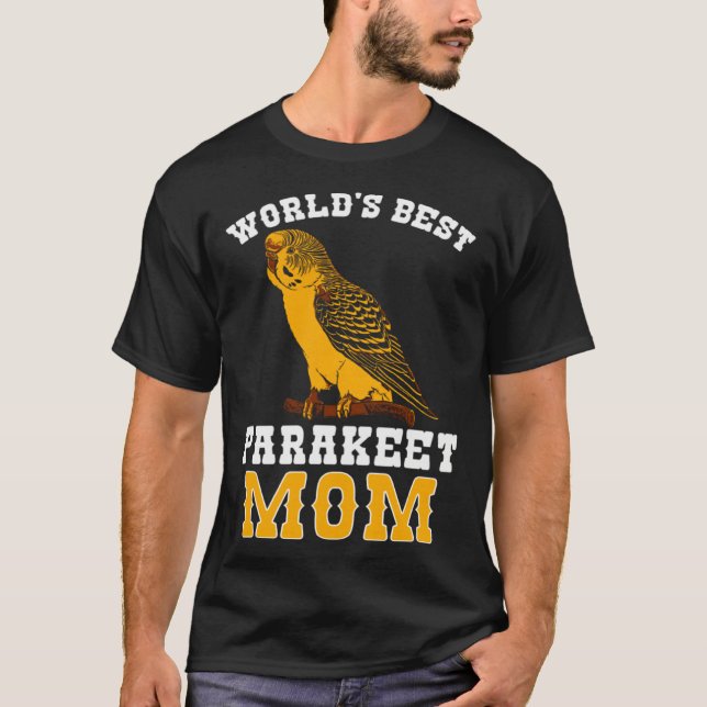Camiseta Budgie Parakeet Mom Budgerigar (Frente)