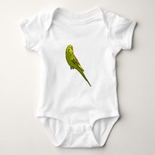 Camiseta Budgie verde e amarelo