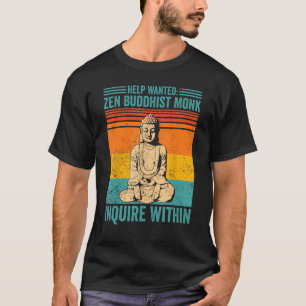 Camiseta Budismo Buda Ajuda Retron Quer Zen Budista Mon