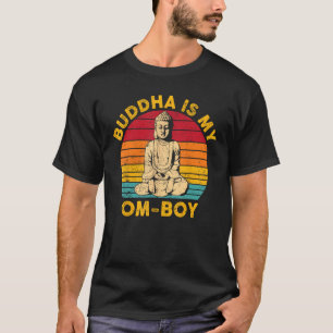 Camiseta Budismo Buda Budista Retro Buda é o meu Om-boy