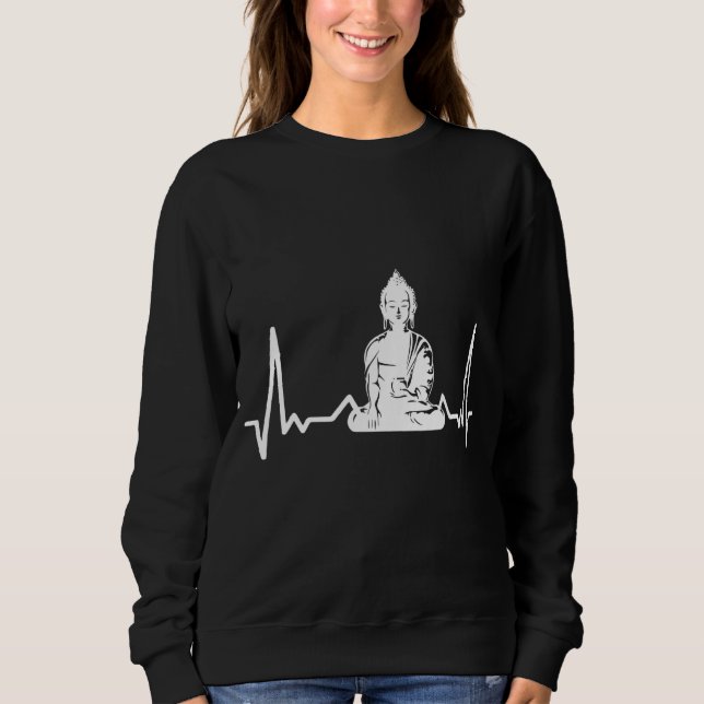 Camiseta Budismo Meditado por Pulsação de Buda (Frente)