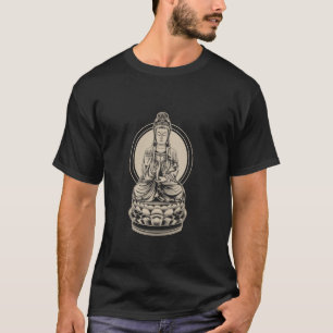 Camiseta Budista Kuan Yin Meditação Zen Yoga Chin