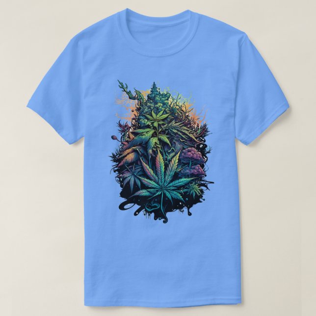 Camiseta Buds Coloridos Design de Arte Original 1 (Frente do Design)