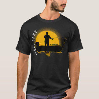 Camiseta Buell Lake Fish Michigan Sunrise