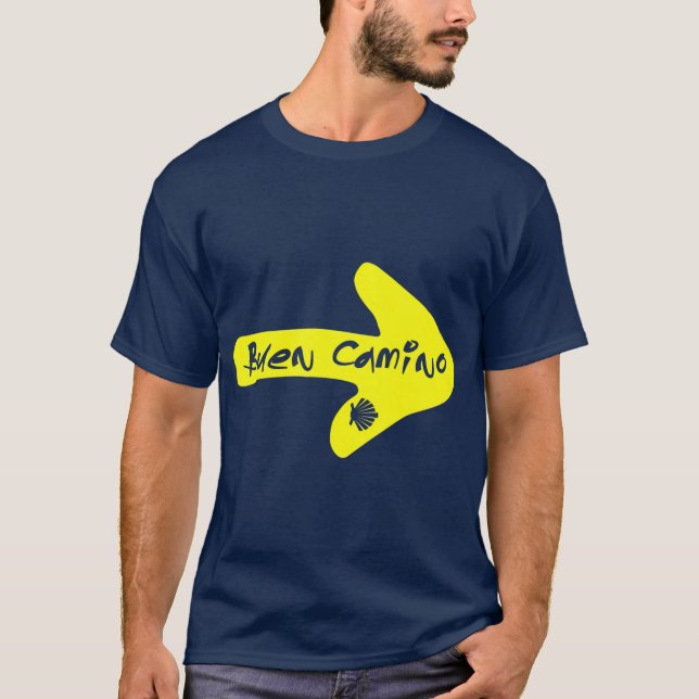 Camiseta Buen Camino de Santiago Compostela - Rua (Frente)