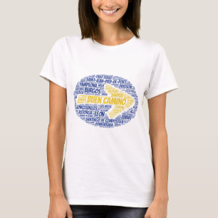 Camiseta Buen Camino Word Art