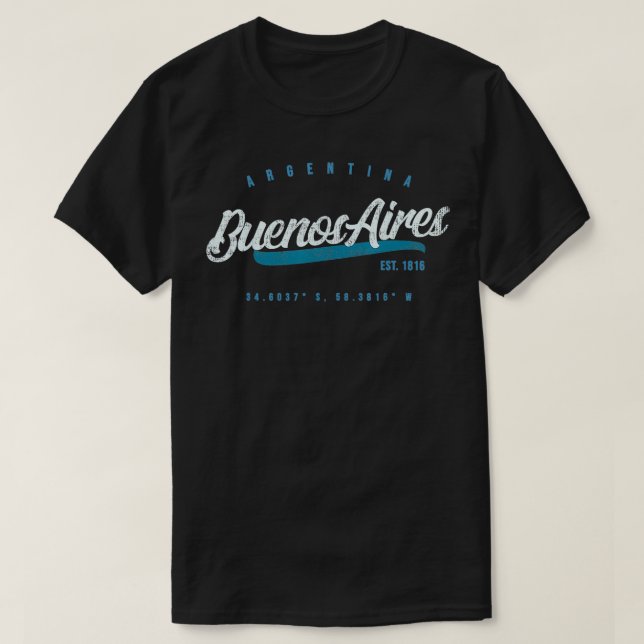 Camiseta Buenos Aires Viagem Argentina (Frente do Design)