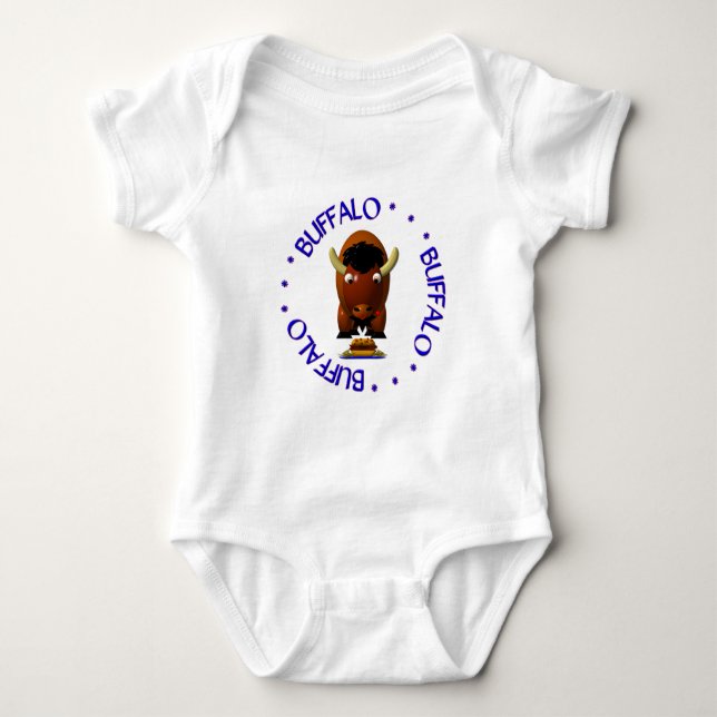 Camiseta Búfalo com Carne em Weck e Asas de Frango (Frente)
