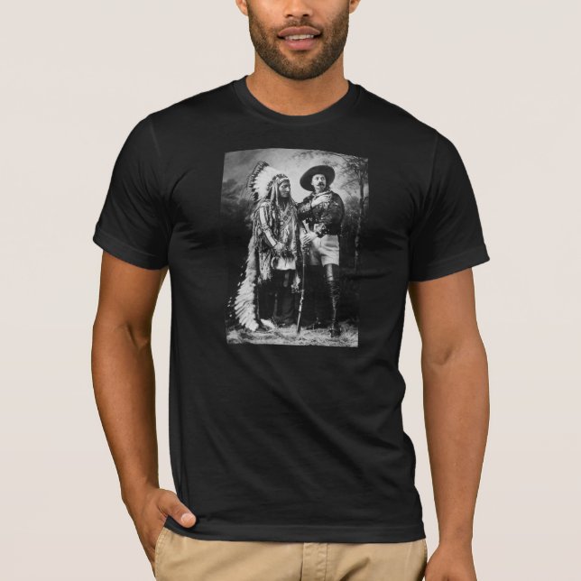 Camiseta Buffalo Bill Cody & assento Bull - cerca de 1885 (Frente)