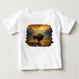 Camiseta Buffalo Bison Sunset Silhouette