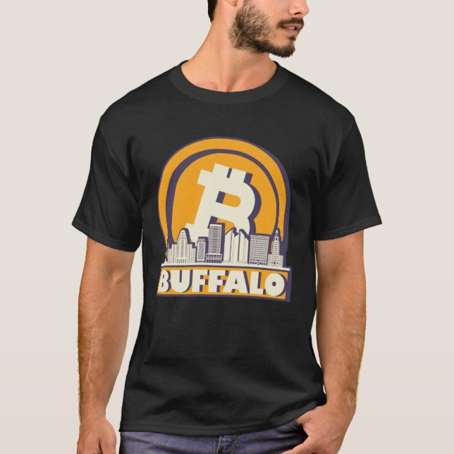 Camiseta Buffalo Bitcoin Maximalist  Bitcoin Buffalo Skylin (Frente)