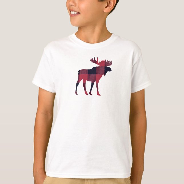 Camiseta Buffalo Check Moose Wilderness Cabina (Frente)