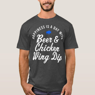 Camiseta Buffalo Chicken Wing Dip Beer Felicidade