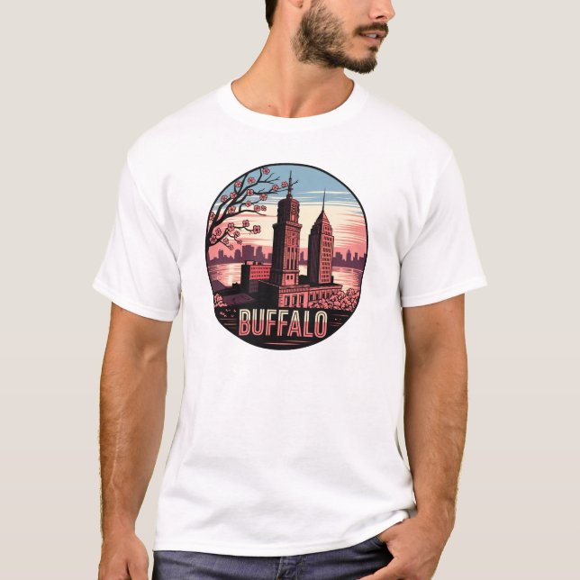 Camiseta Buffalo City New York EUA (Frente)