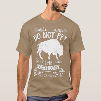Camiseta Buffalo Engraçado Bison Não Põe Vacas Fluffy