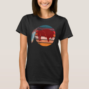 Camiseta Buffalo Feather Indígenas Americano Nativo