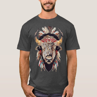 Camiseta Buffalo Native American Headdress