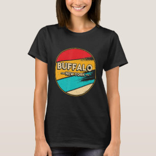 Camiseta Buffalo New York Retro Vintage Sunset Estados Unid