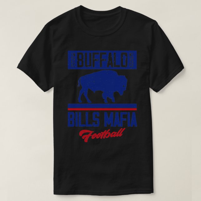 Camiseta Buffalo NYC 1960 Bills Mafia Futebol (Frente do Design)