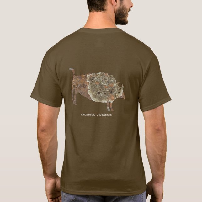 Camiseta Buffalo Petroglicph Espiritual (Verso)