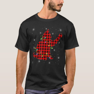 Camiseta Buffalo Plaid Matching Family Siamese Cat Christma