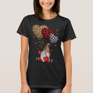 Camiseta Buffalo Red Black Xadrez E Leopard Hearts Valenti