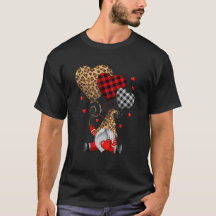 Camiseta Buffalo Red Black Xadrez E Leopard Hearts Valenti