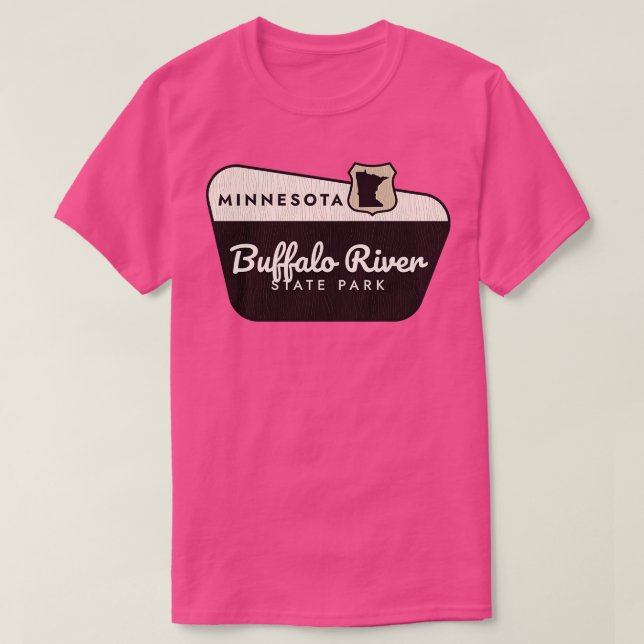 Camiseta Buffalo River State Park Minnesota - Sinal de boas (Frente do Design)