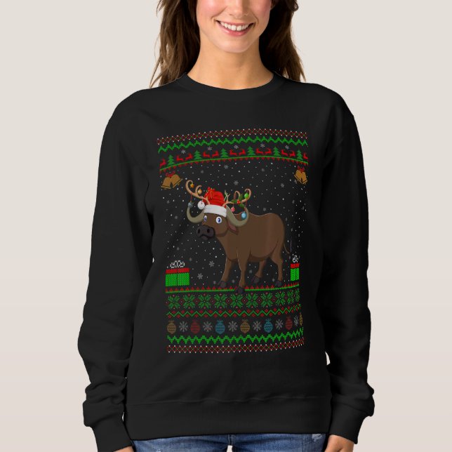 Camiseta Buffalo Santa Hat Matando Ugly Buffalo (Frente)