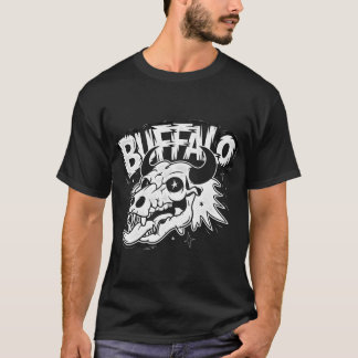 Camiseta Buffalo Skull Art