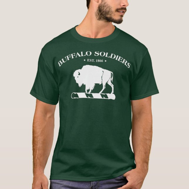 Camiseta Buffalo Soldados da Guerra Civil Prêmio da Históri (Frente)