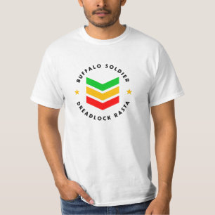 Camiseta Buffalo Soldier Dreadlock Rasta Reggae