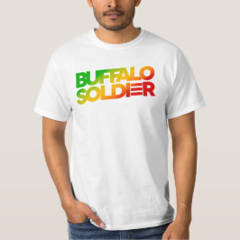 Camiseta Buffalo Soldier Rasta Colors Reggae T Shirt