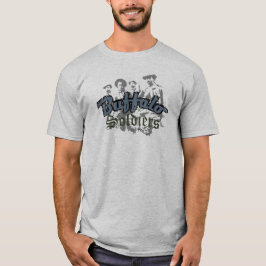 Camiseta Buffalo Soldiers Tshirt Design Cinza Blue