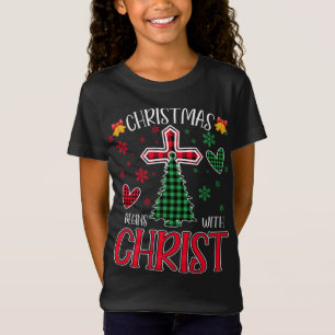 Camiseta Buffalo Xadrez Christian Jesus Natal Começa Com