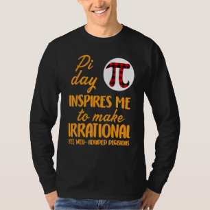 Camiseta Buffalo Xadrez Pi Símbolo Pi Dia me inspira matemá