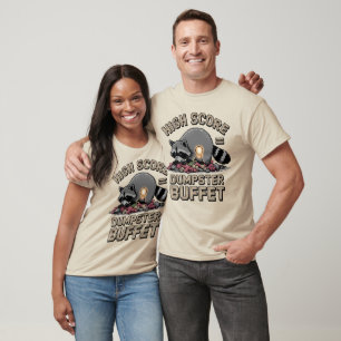 Camiseta Buffet Dumpster - Pontuação Alta Raccoon