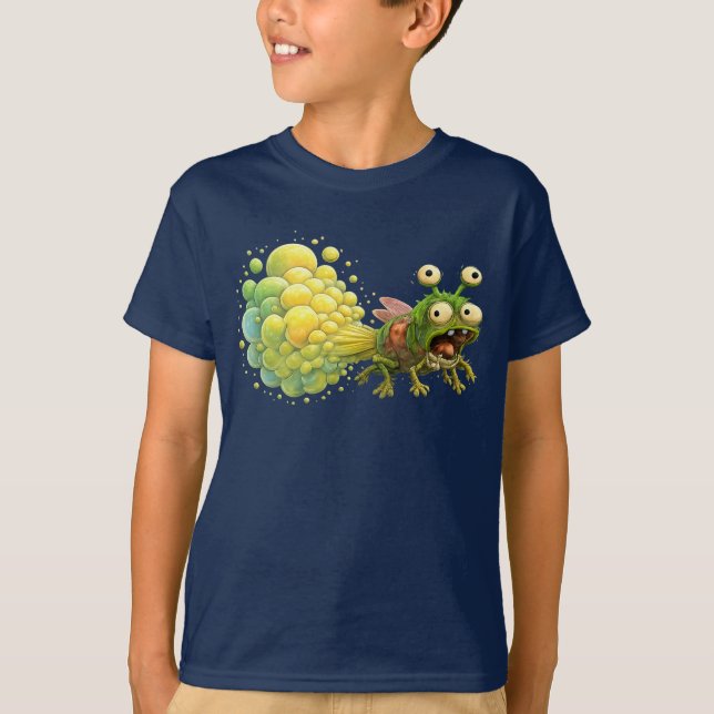 Camiseta Bug Blast!" Funny Farting Insect (Frente)