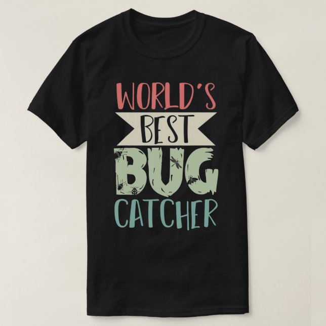 Camiseta Bug Catcher Insect Collector Entomologist Biologis (Frente do Design)