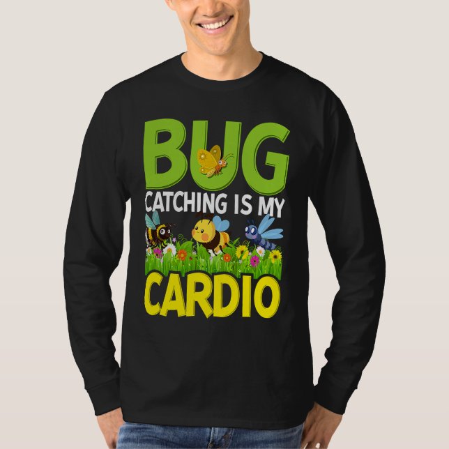 Camiseta Bug  Insect Science  Bug Catching is my Cardio  4 (Frente)