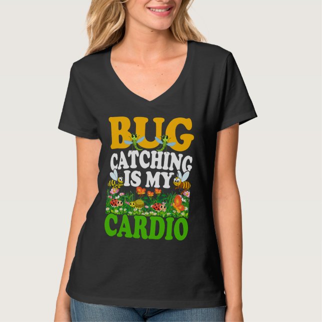 Camiseta Bug  Insect Science  Bug Catching is my Cardio  7 (Frente)