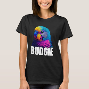 Camiseta Bugerigar Colorido do Orçamento Rainbow Bird Lover
